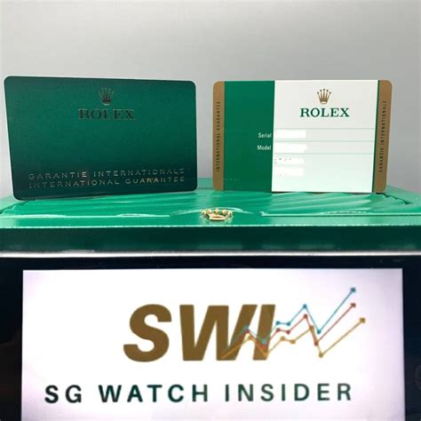 new rolex warranty cards